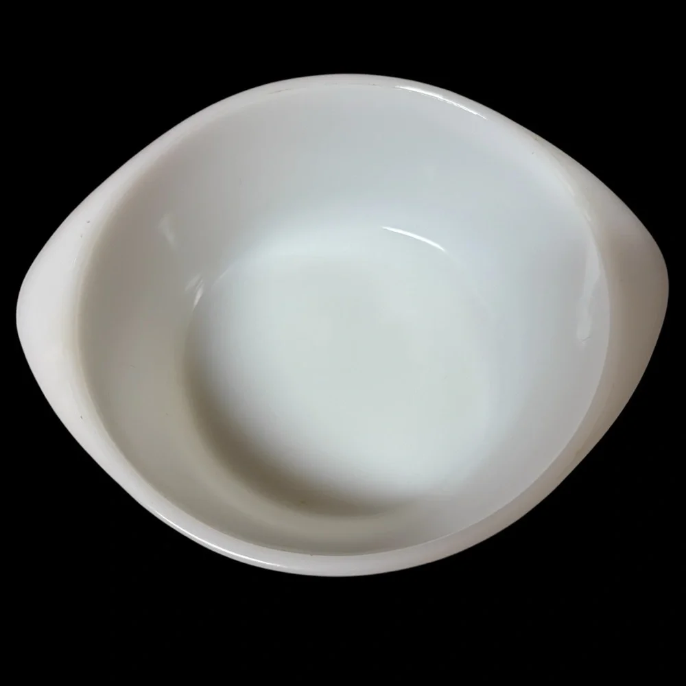 Glasbake milk glass